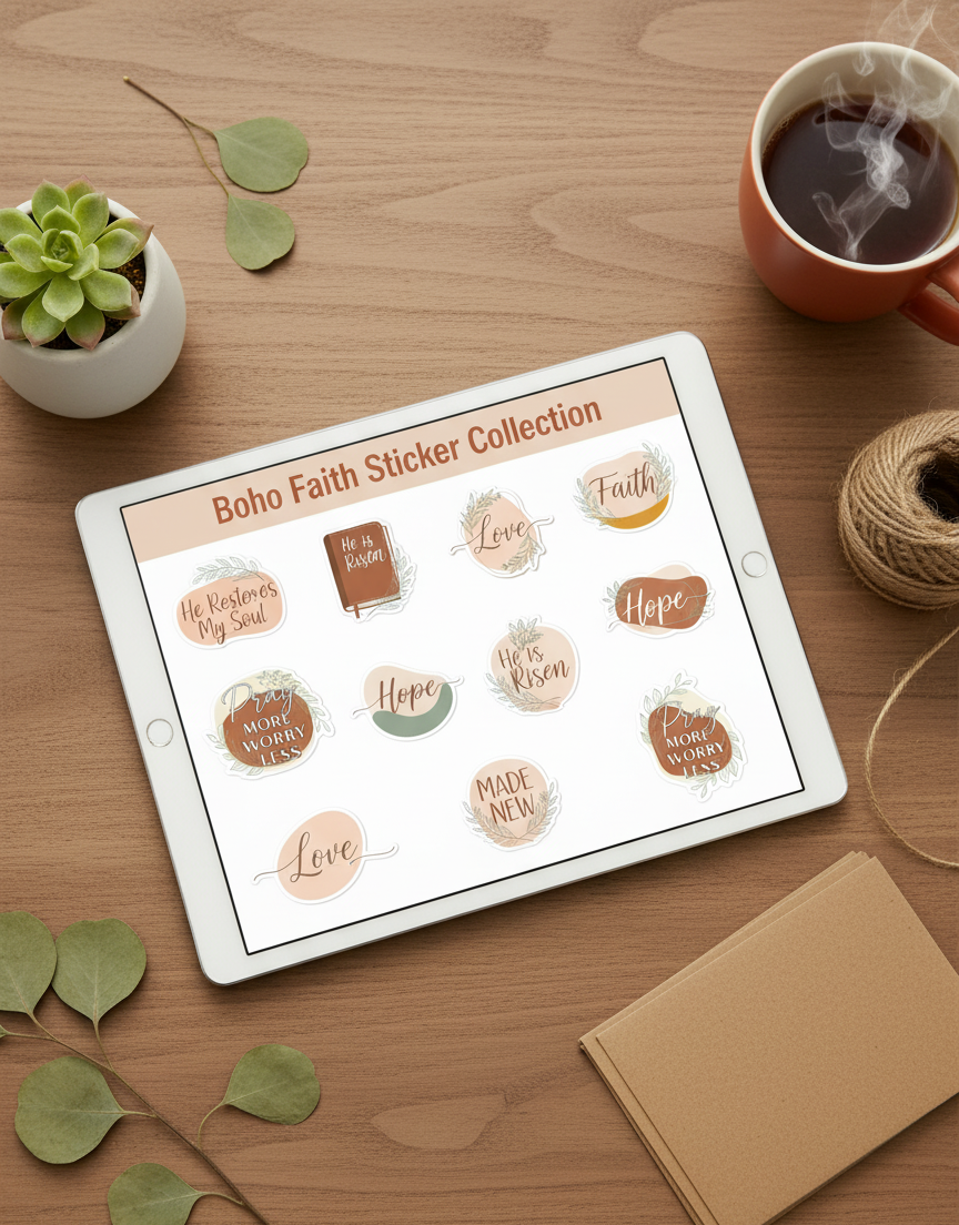 Free digital Bible journaling sticker 6 for iPad