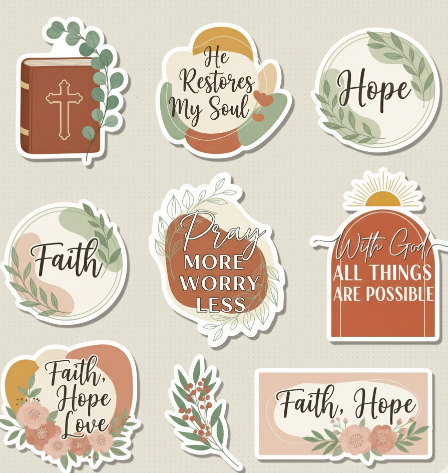 Free digital Bible journaling sticker 8 for iPad